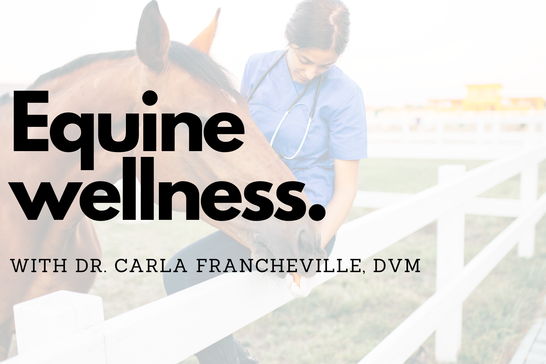 Equine Wellness with Dr. Carla Francheville, DVM